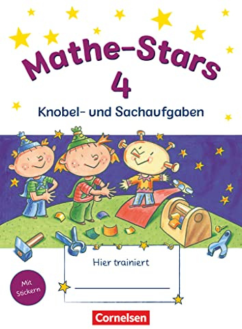 Mathe-Stars - Knobel- und Sachaufgaben - 4. Schuljahr: Übungsheft - Mit Lösungen