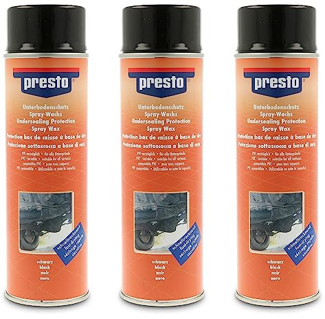 3X 500ml Presto Unterbodenschutz Wachs UBS schwarz überlackierbar