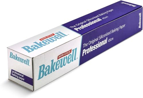 Bakewell Non-Stick Baking Parchment Paper Roll 45cm x 75m for Home and Catering with Cutter Box