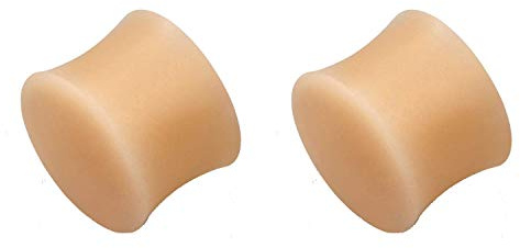 Lot de 2 plugs - Couleur chair, Plastique