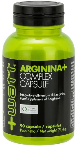 Arginina+ Complex Capsule -Favorisce la Produzione di Ossido Nitrico e Rafforza il Supporto Muscolare. GLUTEN FREE - Formato: 90 Capsule