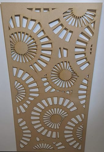 Dekoratives Sichtschutzgitter für Heizkörper, perforiert, 6 mm dicke MDF-Platte (1200 mm x 610 mm), S16-Muster
