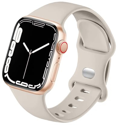 HdanMole Compatible with Apple Watch Silicone Sport Band Replacement Strap | Comfortable All-Day Fit; Lightweight Daily Comfort; Secure Active-Wear Design; Easy-Clean Finish; Colours for Every Style