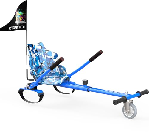 Hoverboards Go Kart, Hoverboards mit Sitzaufsatz Hoverkart,- Verstellbarer Hoverkart-Sitz für elektrische selbstbalancierende Scooter - Passend für alle Hoverboard-Größen - 6,5, 8 und 10