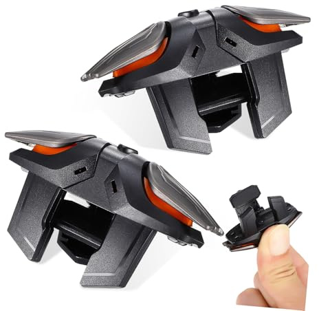 VILLFUL Spielauslöser mit Kabel aus ABS Kunststoff, 1 Satz Schwarz | Gaming Handschuh, Joystick für Handy, Controller für Handy, Mobiles Spielzubehör