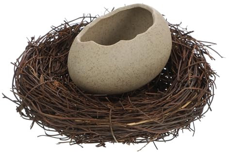 Garneck Ciotola a Forma Di D'uovo in Fruttiera Decorativa Per Dessert e Snack Design a Nido D'uccello Set Da Per Feste e Speciali