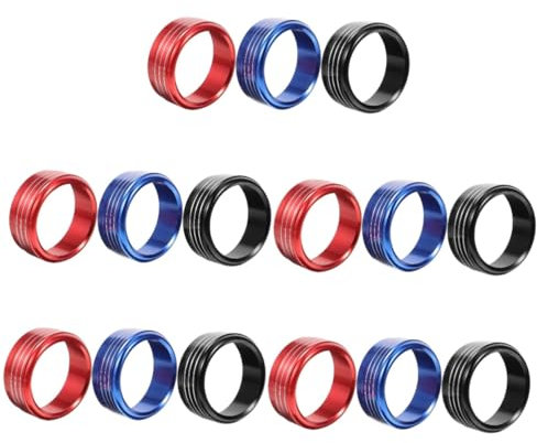 iplusmile 15stücke Klimaanlage Knob Abdeckung Für Xv Rote Blaue Und Schwarze Verkleidung Für Stilvolle Innenraumgestaltung