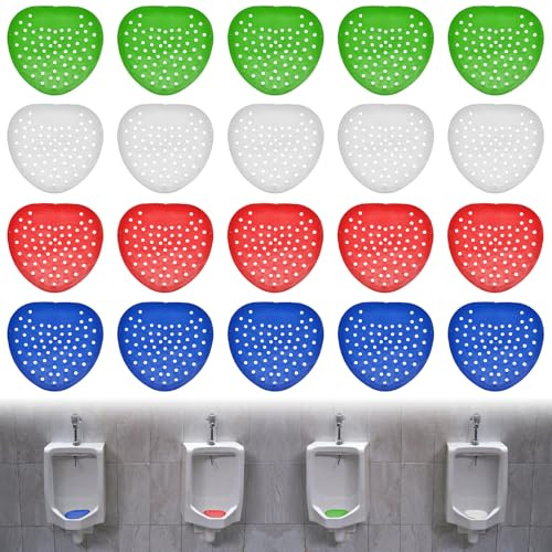 20 coladores de urinarios con fragancia, filtro para orinales, eliminador de olores, aroma de larga duración, separador de urinarios para baños públicos en hoteles, centros comerciales, escuelas y