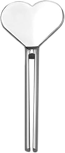 Silver Metal Manual Toothpaste Squeezer Heart Stainless Steel Dispenser Tube Squeezer Hand Cream Tube Key Roller Set Bathroom Accessories, Daily Living Tube Squeezing Aids, Tube Squeezers