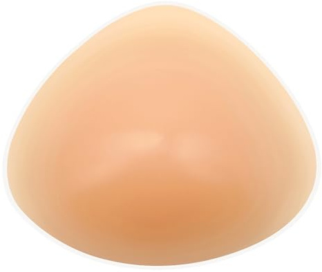 ELMIKA Protesi mastectomia triangolari in silicone per nuoto primavera calda reggiseno concavo Pad Enhancer Insert, beige XS, 90 g/pezzo, Nude, XS (90g/piece)