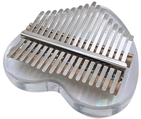 Kisangel Mini-kalimba Daumenklavier Tasten Acryl Fingerklavier Musikinstrument Für Anfänger Leicht Zu Spielen Geschenkset Für Junge Mädchen Und Erwachsene