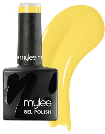 Mylee Smalto Gel Semipermanente 8ml [Lemon Squeeze] UV/LED Nail Art | Manicure Pedicure, Lunga Durata, per Uso Professionale e Domestico [Yellow/Orange Range] - Vegan & Cruelty Free