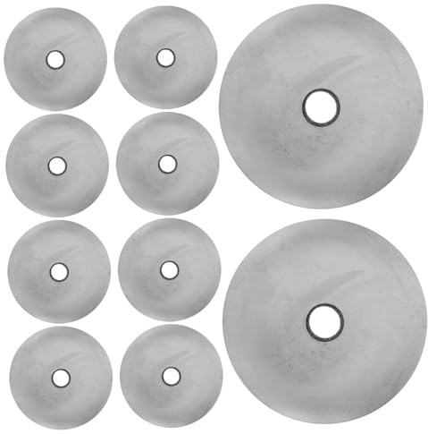 Cabilock 10 piezas Arandelas Sellado Goma Recubierta Caucho Resistente Alta Temperatura con Acero Inoxidable Plomería Industria Uso Múltiple Impermeables