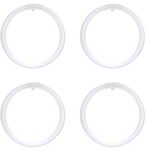 Diodesy- FC12T9/CW 12 Inch Fluorescent Circular Light Bulb 32W 2100 Lumens 4100K Cool White G10Q 4-Pin Base RoHS Compliant Round Circline Ceiling Light for Kitchen and Bath Ceiling Fan Bulb Pack of 4
