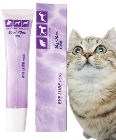 Youngwier Augensalbe für Katzen 20g, Augengel, Multifunktionale Salbe Bei Saisonalen Reizungen Für Haustiere Unterwegs Draußen Drinnen