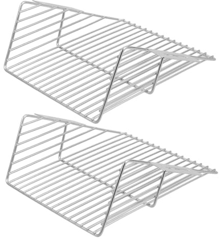 FIXOSHEE 2pcs Stainless Steel Gully Cover Heavy Duty Drain Grate with Precision Mesh Anti-clog Floor Drain Protector for Outdoor Patio Garage