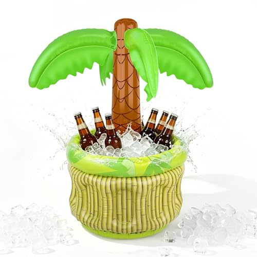 mizikuu Palmera Hinchable Enfriadora, 68 Cm Enfriador De Bebidas Inflable