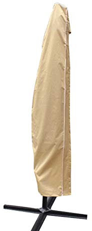 Parasol Cover Extra Large Cantilever Umbrella Cover with Zip, Outdoor Garden Patio Waterproof Breathable 600D Oxford Fabric, Draw String at Bottom