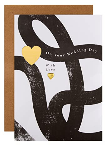 Hallmark Hochzeitskarte – modernes Muster mit Herz-Design