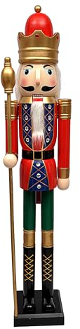 Schiaccianoci Natale Soldatino Maxi (180cm) Decorazione in Legno