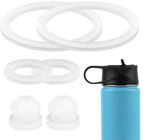 Wasserflaschen-Dichtung, lebensmittelechte Silikondichtung für Wasserflaschendeckel, lebensmittelechter Silikon-Wasserflaschenring – passend für 35,6 ml, 55,7 cm, 55,9 cm, 81,3 cm, 1,8 l für