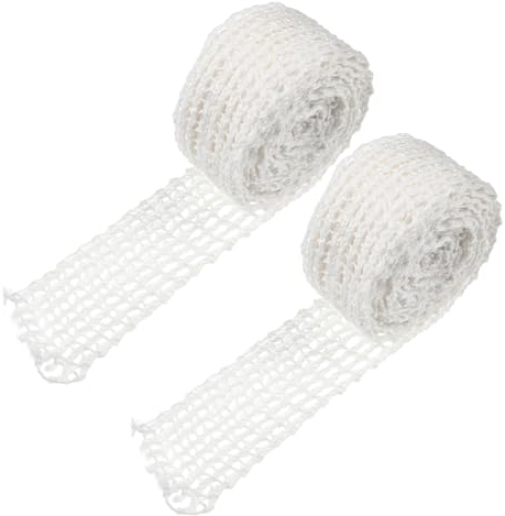 Garneck 2pcs Meat Netting Roll Ham Packaging Net Sausage Casing Cotton Kitchen Baking Supplies for Home Cooking and Roasting