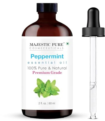 Majestic Pure Huile Essentielle de Menthe Poivrée, 60ml