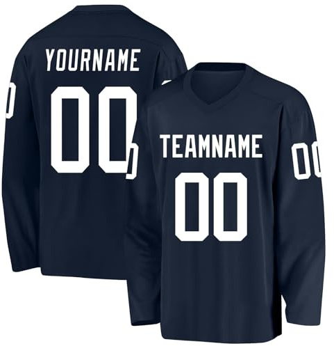 Yunshenla Hockey Trikot Damen Personalisiert Deine Team Wear Namen und Teamnummer Ausbildung der Hockeyteams Bequeme Atmungsaktive und Schnell Trocknende Trainingsanzüge(07 Hockey-Shirt)