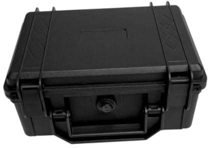 Milageto Werkzeugkoffer universal Toolbox, 25.1 x 24 x 12.5 cm, leerer Werkzeugkoffer, wasserdichter Transportkoffer, Schutzkoffer tragbare Aufbewahrungsbox für drinnen & draußen Camping