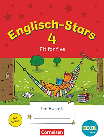 Englisch-Stars - BOOKii-Ausgabe - 4. Schuljahr: Fit for 5 - Übungsheft - Mit Lösungen