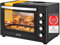 TZS First Austria - Minibackofen mit Kochplatten 60L 3200 W - Mini Backofen Pizzaofen mit Herdplatten bis 230°C & 6 Heizmodi - Miniofen Kombigerät mit 4 Einschubhöhen & hochwertigem Zubehör