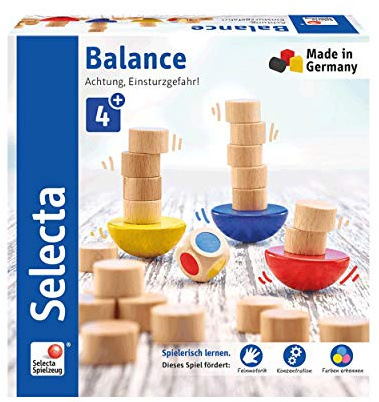Selecta 63001 Balance, tärning och stapelspel flerfärgad