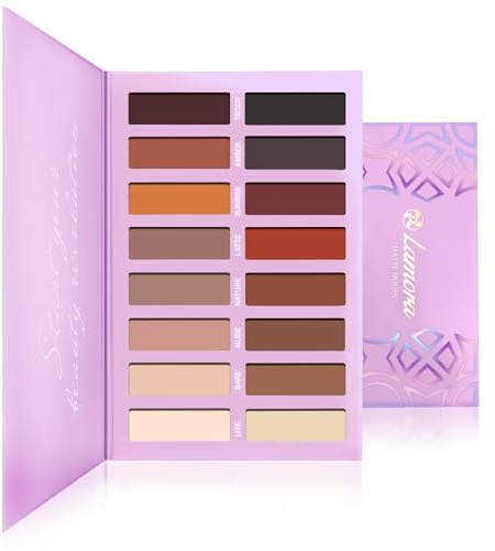 Palette Ombretti Trucchi Make Up Occhi - 16 Colori Nudo Matte Professionali - Altamente Pigmentata, Caldo Bronzo Naturale - Set Vegano/Non Testato Sugli Animali