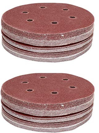 150mm Mixed Grit Hook and Loop Sanding Discs for DA Orbital Sanders 100pk