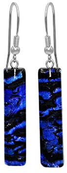 miyou - Murano Glas Ohrringe Damen - Venezianische Ohrhänger mit 925er Silber - Elegante Hängeohrringe Handgefertigt – traditioneller venezianischer Schmuck