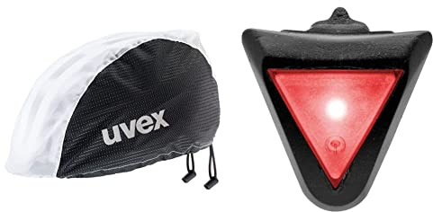 uvex Unisex – Erwachsene, rain Cap Bike Zusatzbehör, Black White, L/XL & Unisex - Erwachsene, Plug-in LED für i-vo/airwing/Finale junior Zubehör, one Size
