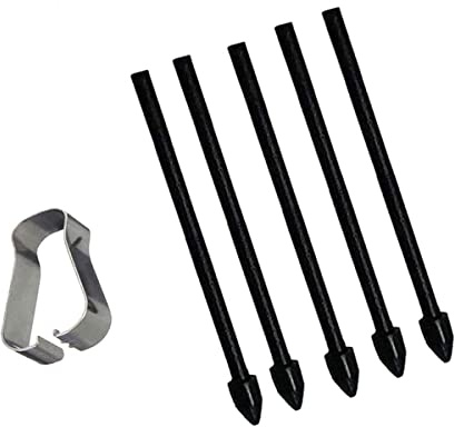 S Pen Spitzen Ersatz für Samsung Galaxy Tab S9 / Tab S9+ Plus/Tab S9 Ultra/Tab S8 S8+ Ultra/Tab S7 FE S7+ Plus / S23 Ultra Touchscreen Berühren Sie Stylus S Stiftspitzen 5 Schwarz
