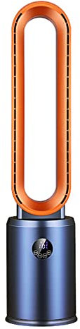 Ventiladores Sin Aspas para El Hogar, Ventilador Oscilante con Mando a Distancia, Ventilador de Torre para El Dormitorio, 120 Grados de Suministro de Aire de Gran Angular, 9hours Temporizador Largo, d