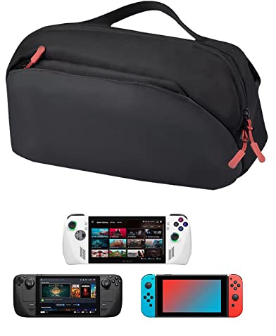 Custodia da trasporto per ROG Ally Console Storage Bag, borsa da viaggio protettiva portatile di grande capacità per Steam Deck e console di gioco Switch