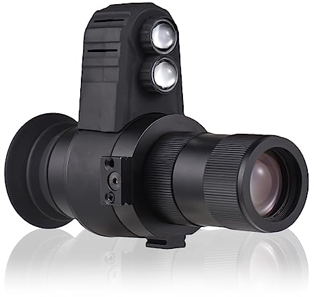 doorslay Nachtsichtgerät, Digitales Nachtsicht Monokular, Infrarot-Nachtsicht-Zielfernrohr mit IR-Beleuchtung, Nachtsichtbrille für Tag- und Nachtjagddie Jagdüberwachung und Wildtierbeobachtung