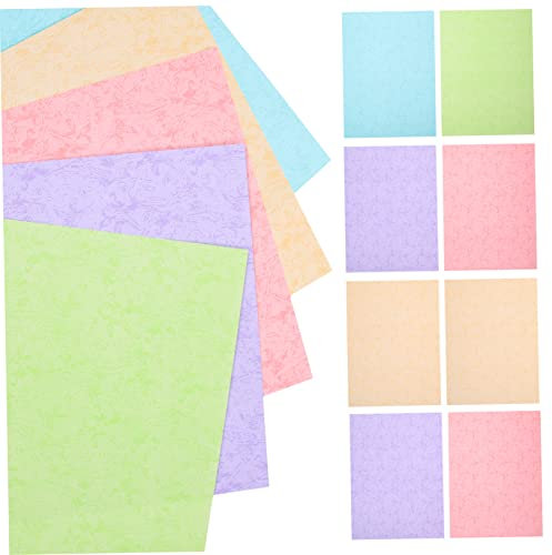 STOBOK 50 Blatt Druckerpapier Farbiger Drucker Origami-karten Kinder Malen Papier Farbiges Kartonpapier Farbpapier Für Drucker Origami-faltpapier Buntes Faltpapier A4 Dekorationen Falten