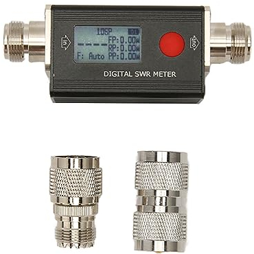 Digitales SWR Messgerät, Tragbares Leistungs SWR Messgerät, 120 W, 80–999 MHz, VHF UHF SWR VSWR Messgerät für Funkgeräte