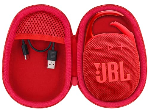 co2CREA Hart Reise Schutz Hülle Etui Tasche für JBL Clip 5 /JBL Clip 4 / JBL Clip 4 Eco Tragbare Bluetooth Lautsprecher,Nur Tasche