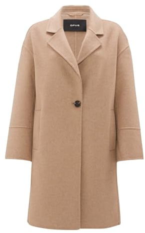 OPUS Damen Mantel | Kurzmantel HATILDE Oversize aus weichem Woll Mix Macadamia, 36