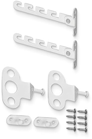 NJCXOLA 2 Pezzi Ferma Finestra Limitatore di Finestre,Limitatore Apertura Finestra con Viti,Regolatore per Finestra,Ferma Finestra per la Regolazione della Finestra per Finestre Pieghevoli