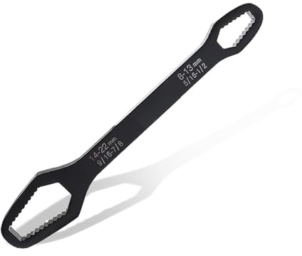 8-22 mm Double End Torx Key Universal, 22.5 cm Multifunctional Double Ring Spanner Adjustable Repair Wrench Repair Tools for Screws Nuts