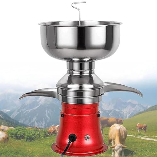 GJBMXSM Séparateur de crème électrique pour Lait Chèvre Et Lait Vache, Transforme Le Lait Cru en Crème Et Lait écrémé, Séparateur centrifuge pour crème de Lait 50 L/H, Réservoir à Lait 8 L