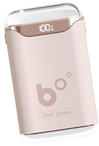 Wpsagek Handwärmer im Taschenformat, 3000 mAh lange Heizung, wiederaufladbar, LED-Digitalanzeige, Heizung für Weihnachten, Outdoor, Golf, Jagd, Camping