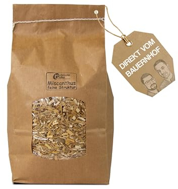 Gebrüder Goller Bio Miscanthus Einstreu 30 Liter - Staubarm & Saugstark - Einstreu für Kleintiere wie Kaninchen, Meerschweinchen, Hamster - Kleintierstreu aus biologischem Anbau - 100% Natur