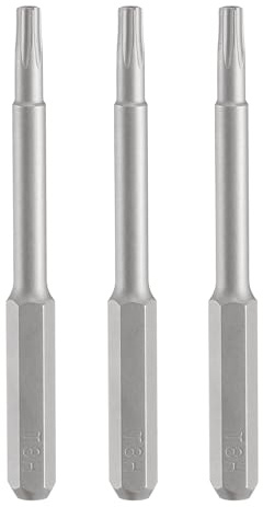 QUARKZMAN 3pz Punte Cacciavite T8H Torx 5/32 Esagonale 45mm/1.77 Lunghezza Stelle Magnetiche a 6 Punti Testa Esagonale Punte in Acciaio S2 Cacciavite